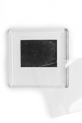 12. Magnet de frigider acrilic transparent - (6,5 x 6,5 cm)