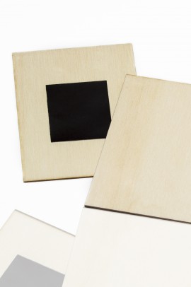 102.2 Placă din lemn pentru magnet frigider, felie dreptunghiulară 57x57mm